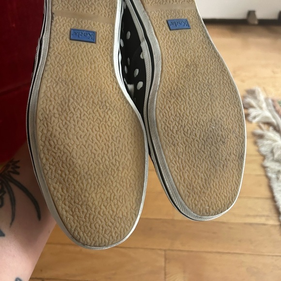 Kate Spade Keds Black Sneakers with White Polka Dots 8 - Picture 10 of 16